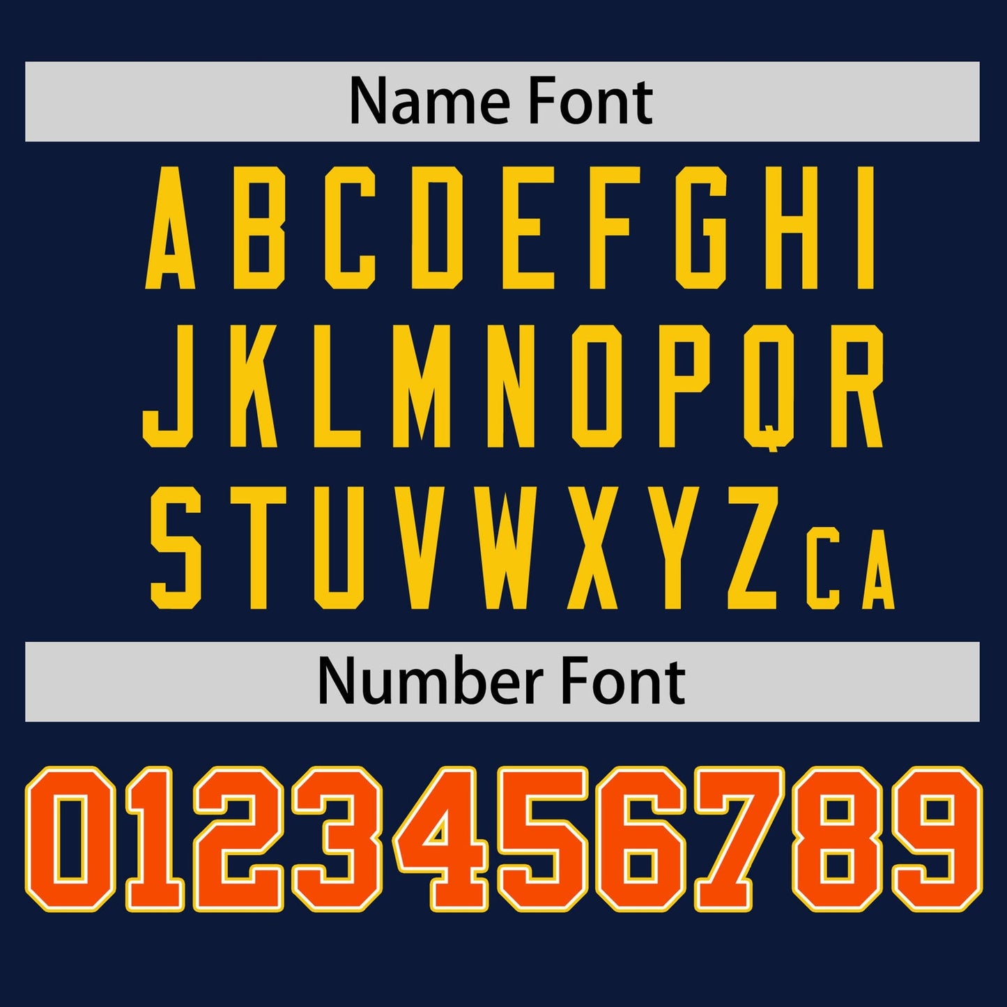 Custom Navy Orange T-shirt Classic Style Stripe Fashion Sports Shirt for Youth & Adults