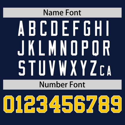 Custom Navy Gold T-shirt Classic Style Stripe Fashion Sports Shirt for Youth & Adults