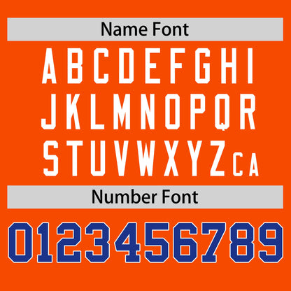 Custom Orange Royal Blue T-shirt Classic Style Stripe Fashion Sports Shirt for Youth & Adults