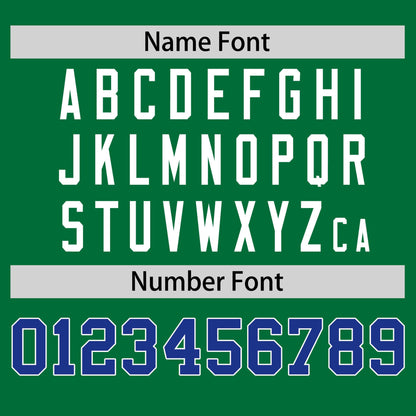 Custom Kelly Green Royal Blue T-shirt Classic Style Stripe Fashion Sports Shirt for Youth & Adults