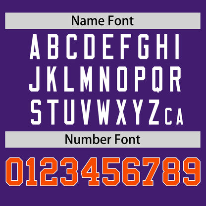 Custom Purple Orange T-shirt Classic Style Stripe Fashion Sports Shirt for Youth & Adults