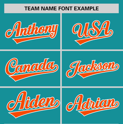 Custom Powder Blue Orange T-shirt Classic Style Stripe Fashion Sports Shirt for Youth & Adults