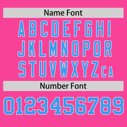 Custom Pink Powder Blue T-shirt Classic Style Stripe Fashion Sports Shirt for Youth & Adults
