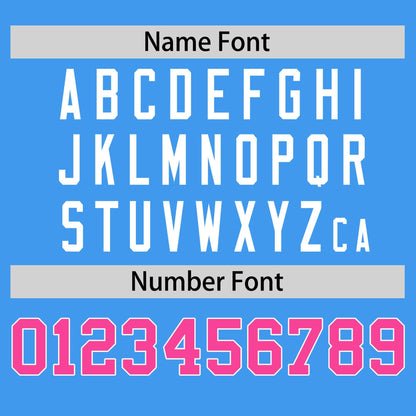 Custom Powder Blue Pink T-shirt Classic Style Stripe Fashion Sports Shirt for Youth & Adults