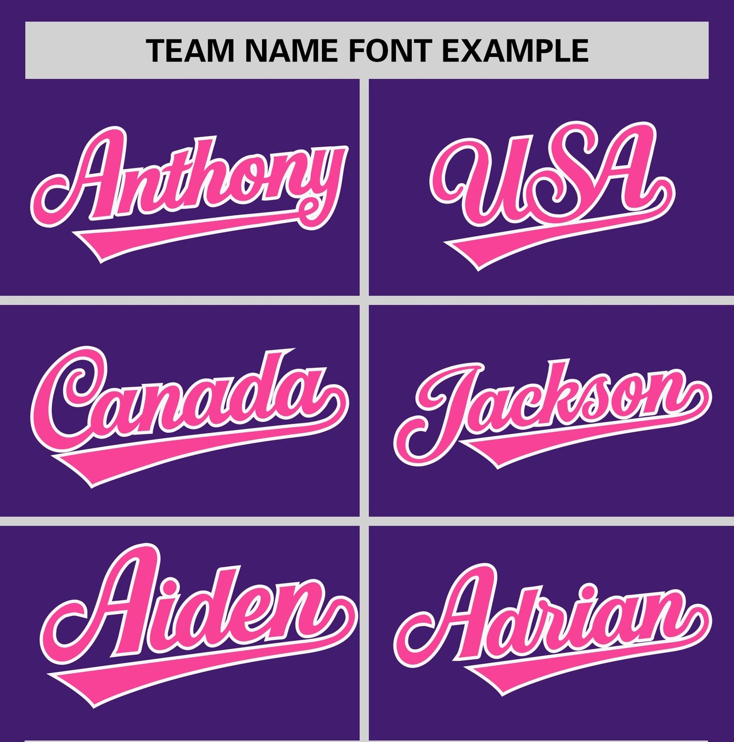 Custom Purple Pink T-shirt Classic Style Stripe Fashion Sports Shirt for Youth & Adults