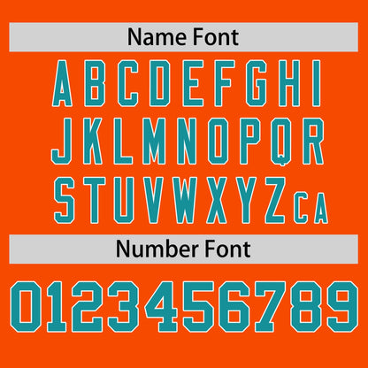 Custom Orange Aqua T-shirt Classic Style Stripe Fashion Sports Shirt for Youth & Adults