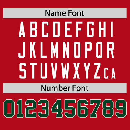 Custom Red Green T-shirt Classic Style Stripe Fashion Sports Shirt for Youth & Adults