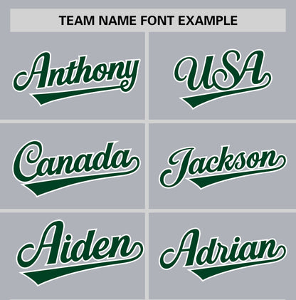 Custom Gray Green T-shirt Classic Style Stripe Fashion Sports Shirt for Youth & Adults