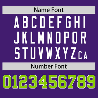 Custom Purple Neon Green T-shirt Classic Style Stripe Fashion Sports Shirt for Youth & Adults
