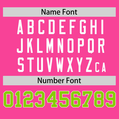 Custom Pink Neon Green T-shirt Classic Style Stripe Fashion Sports Shirt for Youth & Adults
