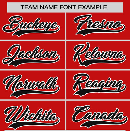Custom Red Black T-shirt Classic Style Stripe Fashion Sports Shirt for Youth & Adults