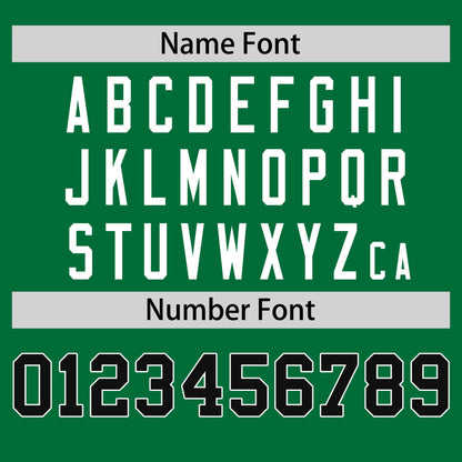 Custom Kelly Green Black T-shirt Classic Style Stripe Fashion Sports Shirt for Youth & Adults