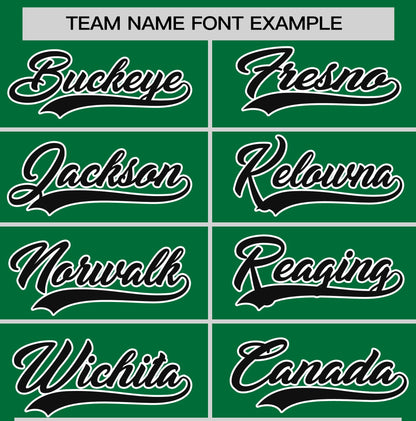 Custom Kelly Green Black T-shirt Classic Style Stripe Fashion Sports Shirt for Youth & Adults