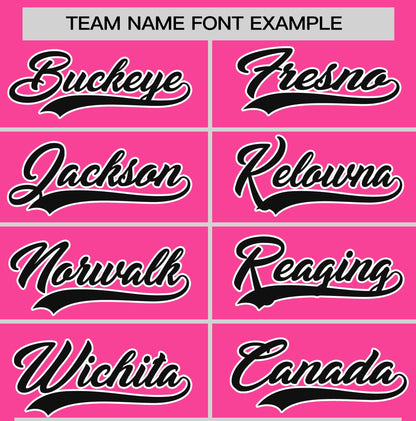 Custom Pink Black T-shirt Classic Style Stripe Fashion Sports Shirt for Youth & Adults