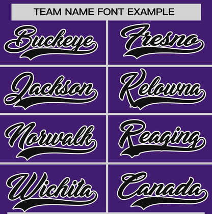 Custom Purple Black T-shirt Classic Style Stripe Fashion Sports Shirt for Youth & Adults