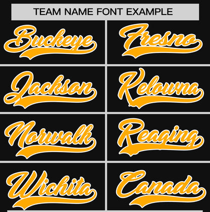 Custom Black Yellow T-shirt Classic Style Stripe Fashion Sports Shirt for Youth & Adults