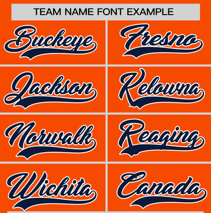 Custom Orange Navy T-shirt Classic Style Stripe Fashion Sports Shirt for Youth & Adults