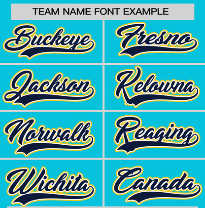 Custom Sky Blue Navy T-shirt Classic Style Stripe Fashion Sports Shirt for Youth & Adults