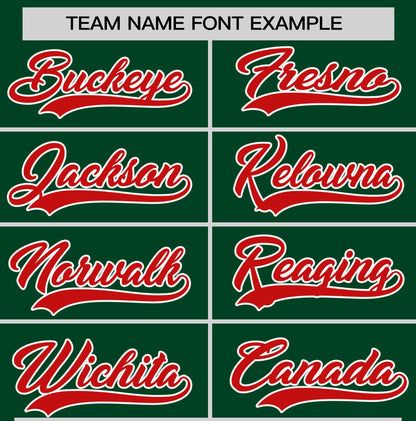 Custom Green Red T-shirt Classic Style Stripe Fashion Sports Shirt for Youth & Adults