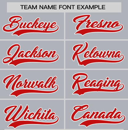 Custom Gray Red T-shirt Classic Style Stripe Fashion Sports Shirt for Youth & Adults