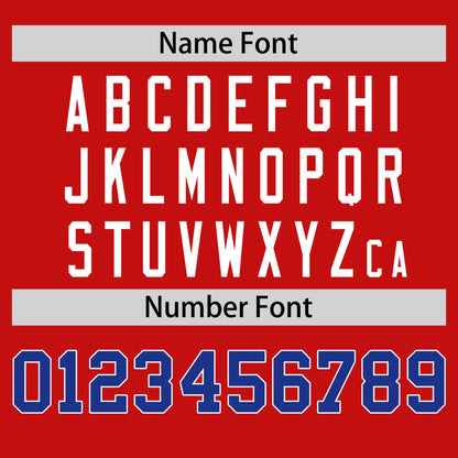 Custom Red Royal Blue T-shirt Classic Style Stripe Fashion Sports Shirt for Youth & Adults