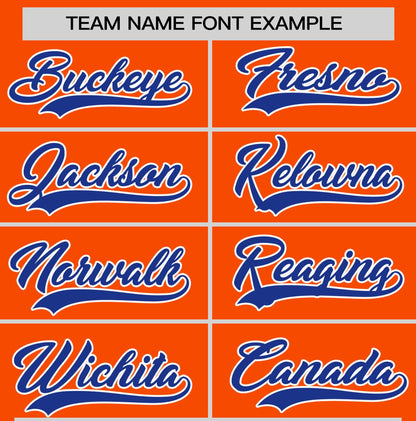 Custom Orange Royal Blue T-shirt Classic Style Stripe Fashion Sports Shirt for Youth & Adults