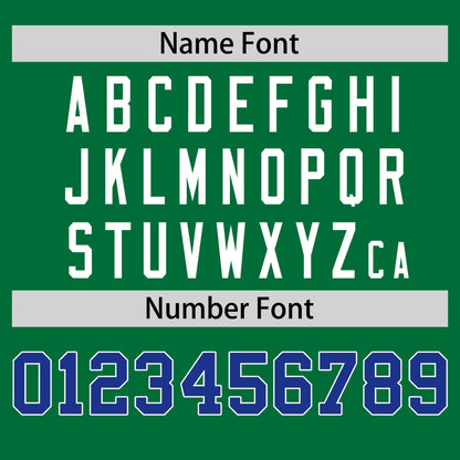 Custom Kelly Green Royal Blue T-shirt Classic Style Stripe Fashion Sports Shirt for Youth & Adults