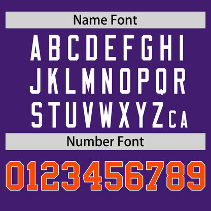 Custom Purple Orange T-shirt Classic Style Stripe Fashion Sports Shirt for Youth & Adults