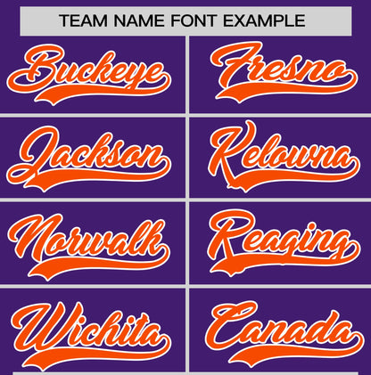 Custom Purple Orange T-shirt Classic Style Stripe Fashion Sports Shirt for Youth & Adults