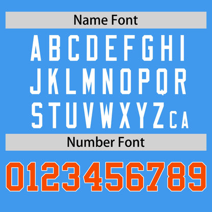 Custom Aqua Orange T-shirt Classic Style Stripe Fashion Sports Shirt for Youth & Adults