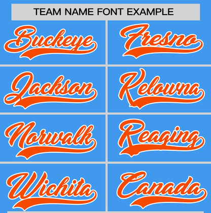 Custom Aqua Orange T-shirt Classic Style Stripe Fashion Sports Shirt for Youth & Adults