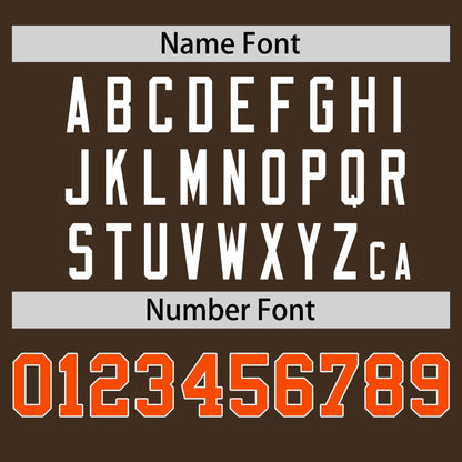 Custom Brown Orange T-shirt Classic Style Stripe Fashion Sports Shirt for Youth & Adults