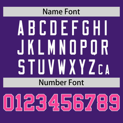 Custom Purple Pink T-shirt Classic Style Stripe Fashion Sports Shirt for Youth & Adults