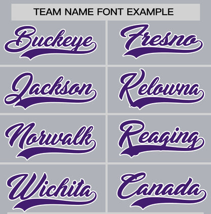 Custom Gray Purple T-shirt Classic Style Stripe Fashion Sports Shirt for Youth & Adults