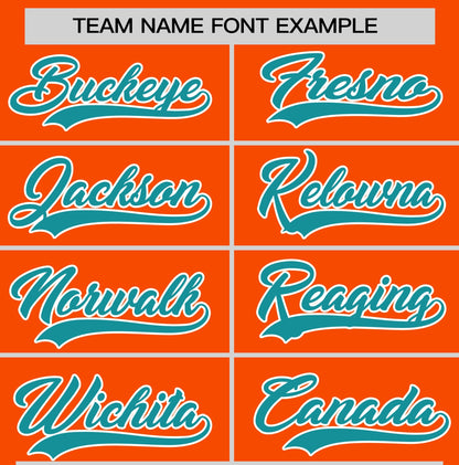 Custom Orange Aqua T-shirt Classic Style Stripe Fashion Sports Shirt for Youth & Adults