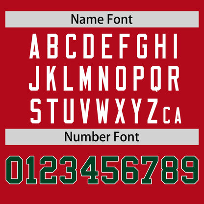 Custom Red Green T-shirt Classic Style Stripe Fashion Sports Shirt for Youth & Adults