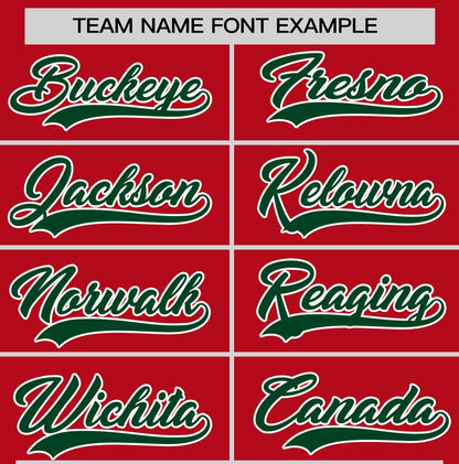 Custom Red Green T-shirt Classic Style Stripe Fashion Sports Shirt for Youth & Adults