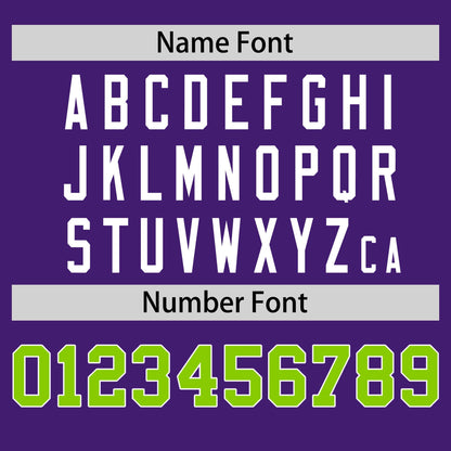 Custom Purple Neon Green T-shirt Classic Style Stripe Fashion Sports Shirt for Youth & Adults