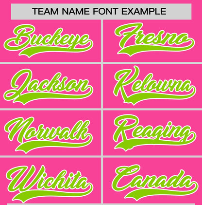 Custom Pink Neon Green T-shirt Classic Style Stripe Fashion Sports Shirt for Youth & Adults
