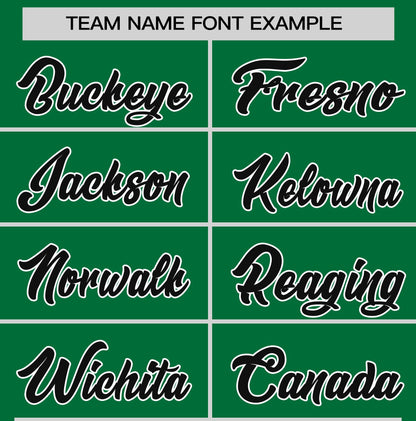 Custom Kelly Green Black T-shirt Classic Style Stripe Fashion Sports Shirt for Youth & Adults