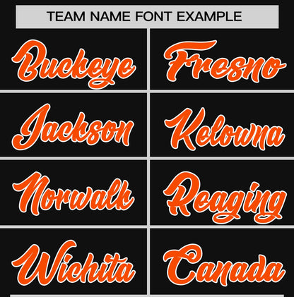 Custom Black Orange T-shirt Classic Style Stripe Fashion Sports Shirt for Youth & Adults