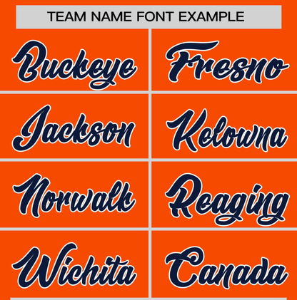 Custom Orange Navy T-shirt Classic Style Stripe Fashion Sports Shirt for Youth & Adults