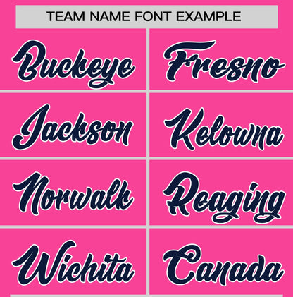 Custom Pink Navy T-shirt Classic Style Stripe Fashion Sports Shirt for Youth & Adults