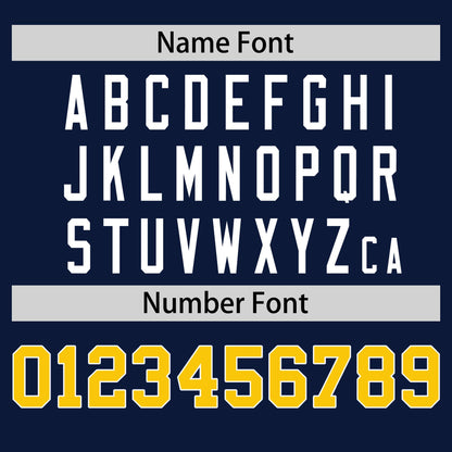 Custom Navy Gold T-shirt Classic Style Stripe Fashion Sports Shirt for Youth & Adults