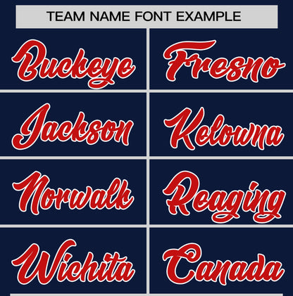 Custom Navy Red T-shirt Classic Style Stripe Fashion Sports Shirt for Youth & Adults