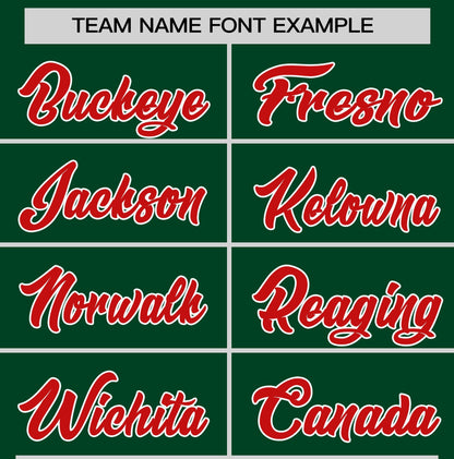 Custom Green Red T-shirt Classic Style Stripe Fashion Sports Shirt for Youth & Adults