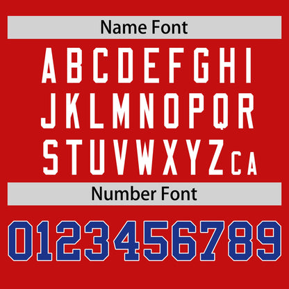 Custom Red Royal Blue T-shirt Classic Style Stripe Fashion Sports Shirt for Youth & Adults