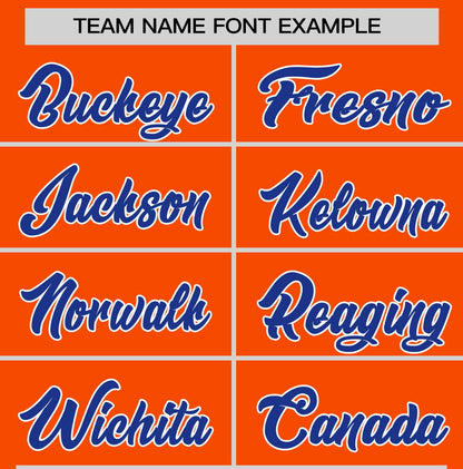 Custom Orange Royal Blue T-shirt Classic Style Stripe Fashion Sports Shirt for Youth & Adults