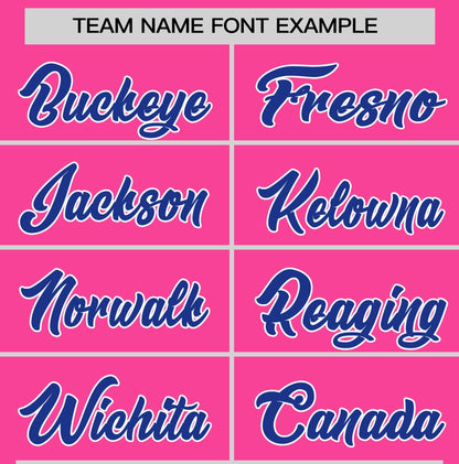 Custom Pink Royal Blue T-shirt Classic Style Stripe Fashion Sports Shirt for Youth & Adults