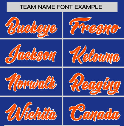 Custom Royal Blue Orange T-shirt Classic Style Stripe Fashion Sports Shirt for Youth & Adults